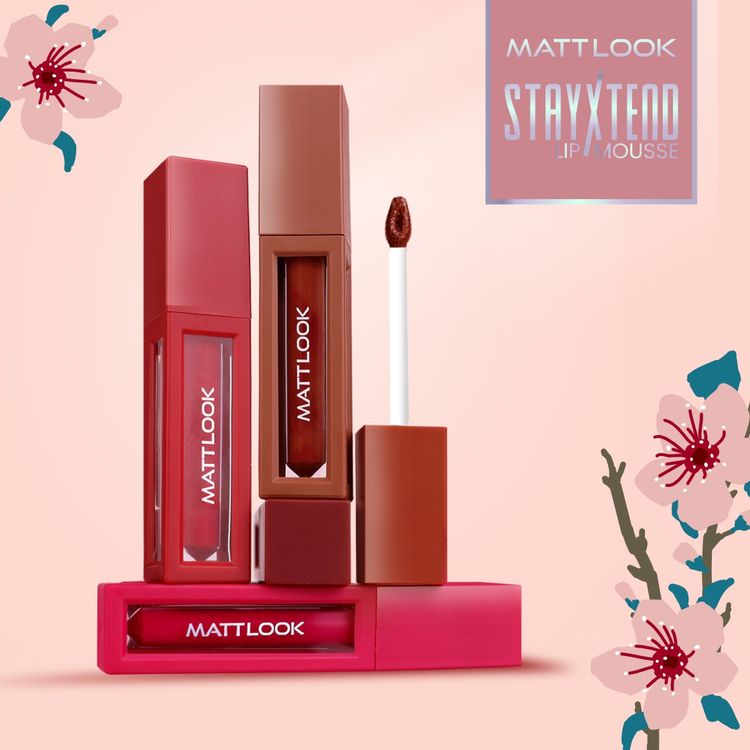 MATTLOOK Stayxtend Non Sticky Lip Mousse
Enriched With Vitamin | water proof
