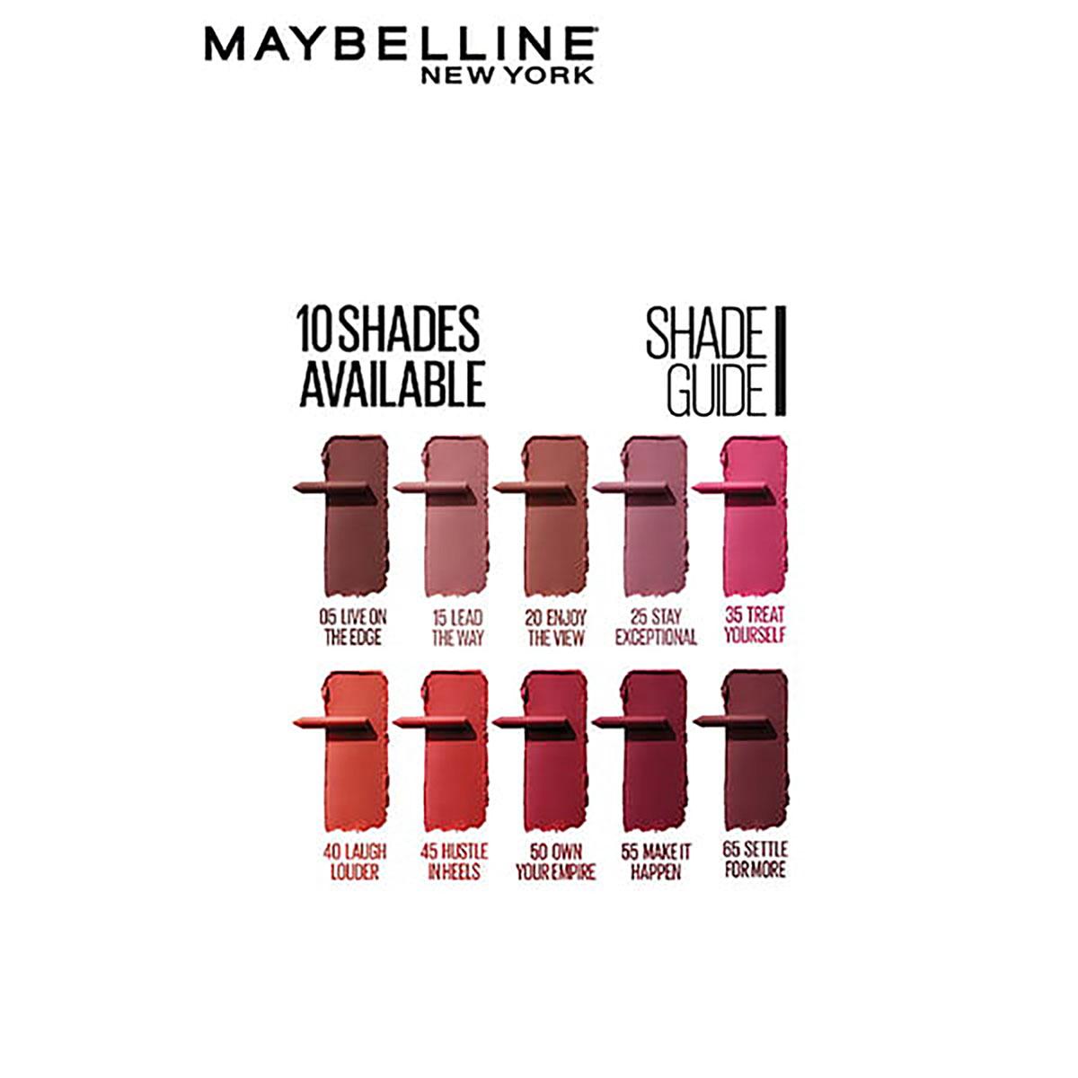 New York Lipstick, Matte Finish, 24 hr-lasting, Intense Colour, SuperStay Crayon Lipstick,