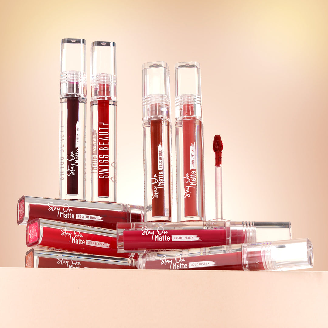 SWISS BEAUTY STAY ON MATTE LIQUID LIPSTICK