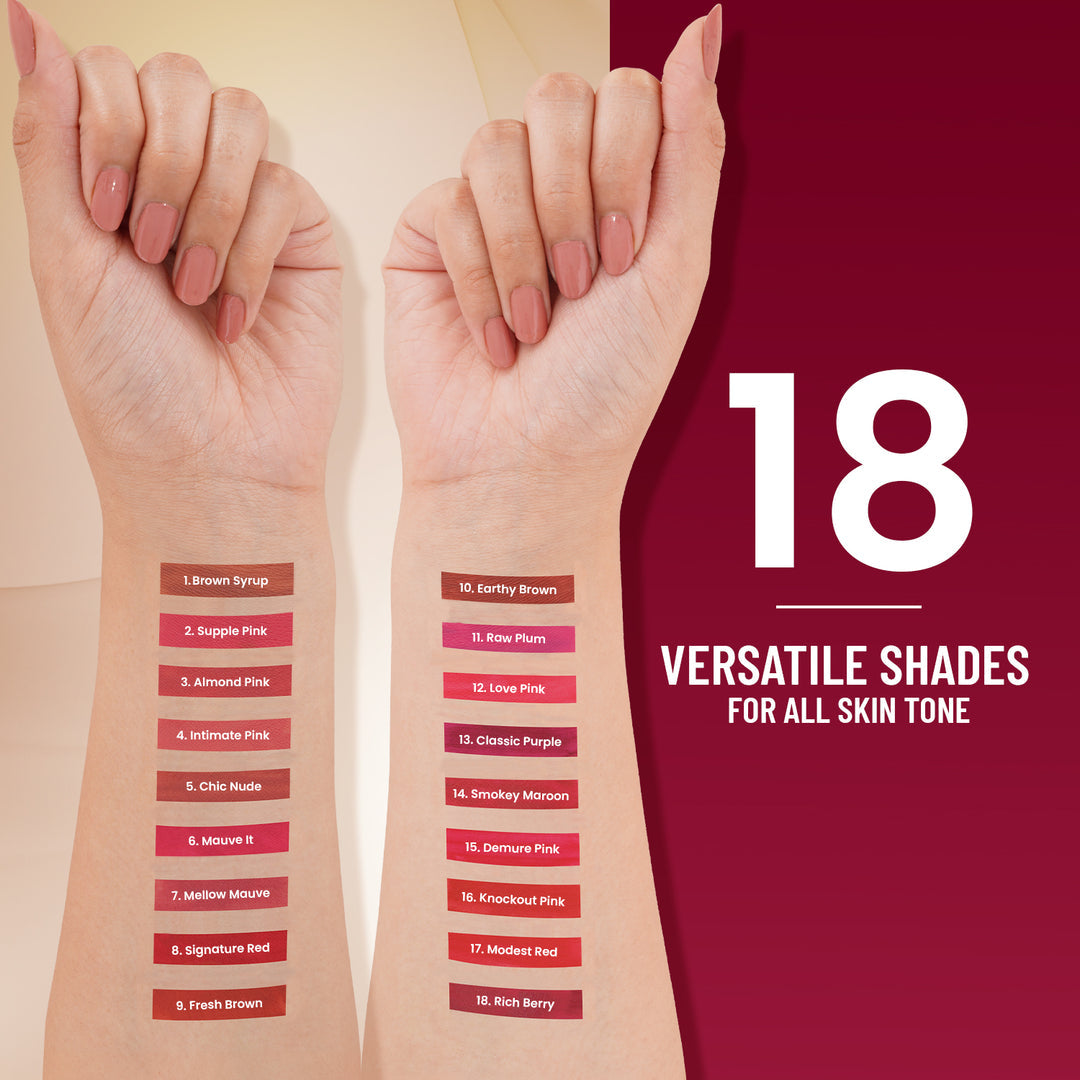 SWISS BEAUTY STAY ON MATTE LIQUID LIPSTICK