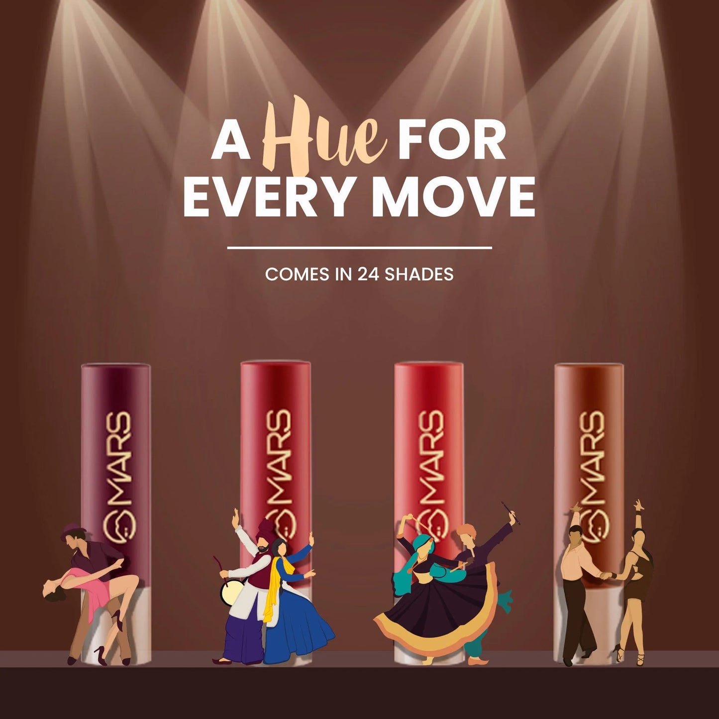 MARS Creamy Matte Long Lasting Lipstick for Women .transfer proof & smudge proof