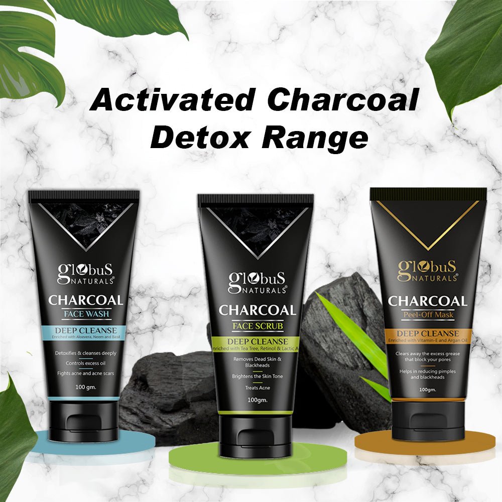 Naturals Activated Charcoal Peel Off Mask Enriched with Vitamin-E and Argan with serum
