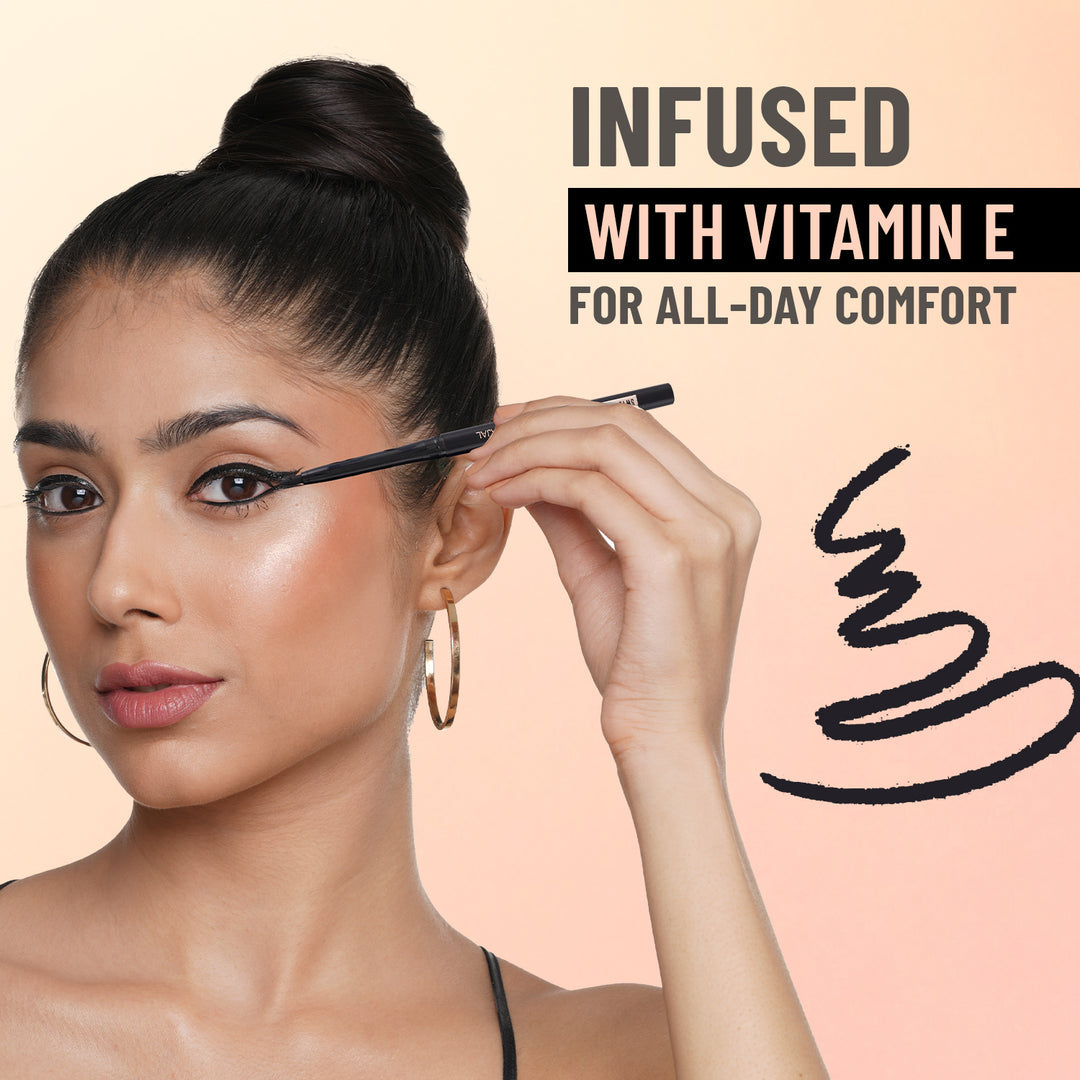 You & Eye Power Black Kajal | Waterproof & Smudge-Proof | 24 Hour Stay | Matte Finish Black Kajal
