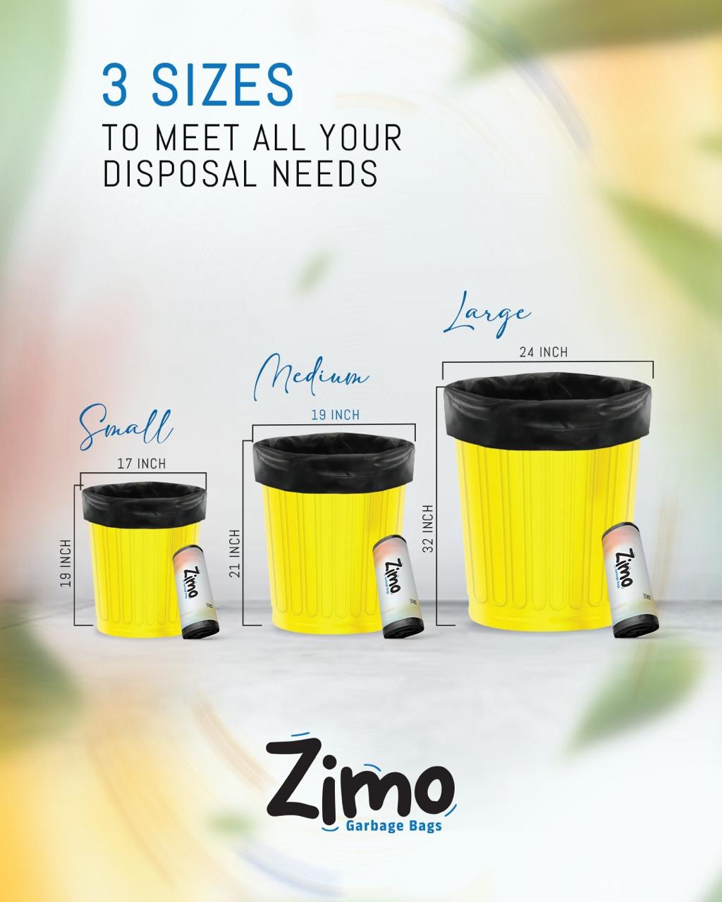 Zimo garbage bags, medium 4 rolls /120 pcs