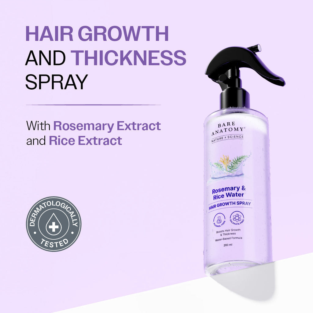 Rosemary Water
Spray With Rice Water