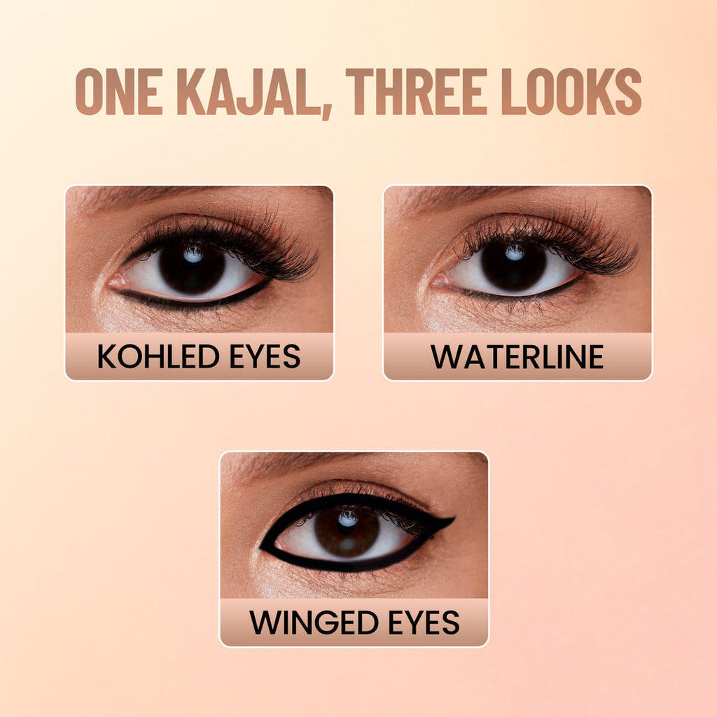 You & Eye Power Black Kajal |
Waterproof & Smudge-Proof | 24
Hour Stay Matte Finish Black
Kajal