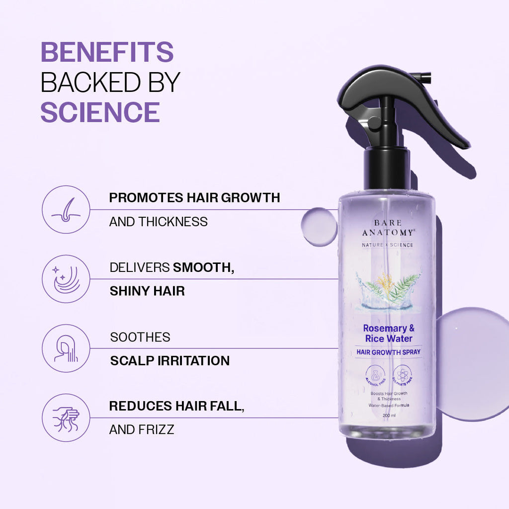 Rosemary Water
Spray With Rice Water